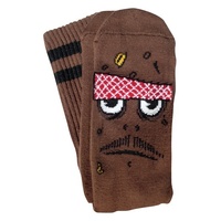 Toy Machine Socks Poo Poo Head Socks Brown image