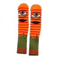 Toy Machine Socks Sect Eye Stripe Sock Orange/Army image
