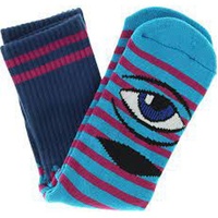 Toy Machine Socks Sect Eye Stripe Sock Purple/Navy image