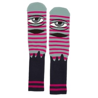 Toy Machine Socks Sect Eye Stripe Sock Sage/Black image