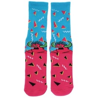 Toy Machine Socks 80s Monster Crew Sock Aqua Pink image