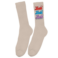 Toy Machine Socks Triple Cat Tan image