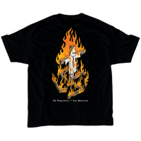 Toy Machine Tee Charred Cross Black image