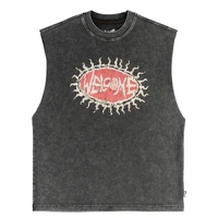 Welcome Tee Cavity Boxy Sleeveless Black image