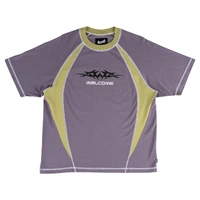 Welcome Tee Rash Boxy Paneled Grape image