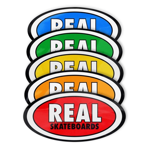 Real Sticker Staple Oval 7.5 inch Assorted