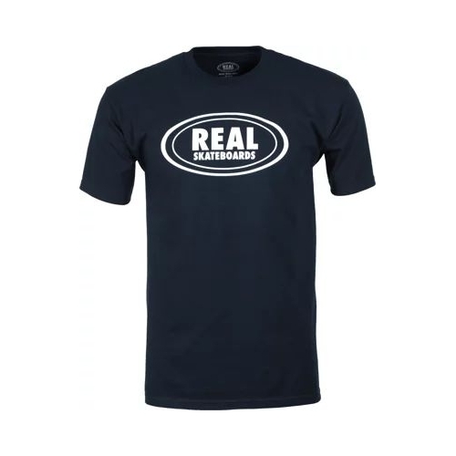 Real Tee Oval Navy/White