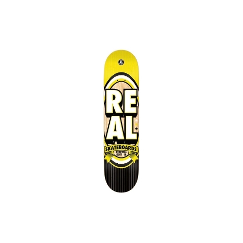 Real Deck Stacked Black/Yellow 7.5