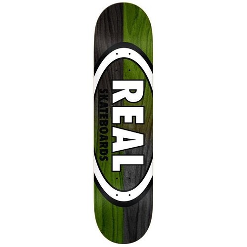 Real Deck Double Dip Oval Black/Green 8.75