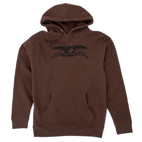 Antihero Jumper Basic Eagle Hood Brown [Size: Mens Medium]