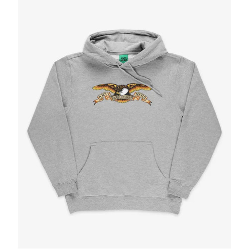 Antihero Jumper Eagle Hood Heather Grey [Size: Mens Medium]