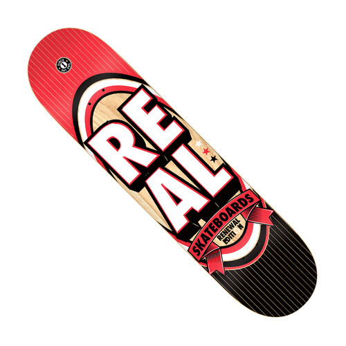 Real Deck Stacked Black/Red 8.25