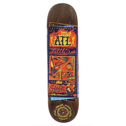 Antihero Deck Maps To Skaters Homes Grant Taylor 8.25 Assorted Stain