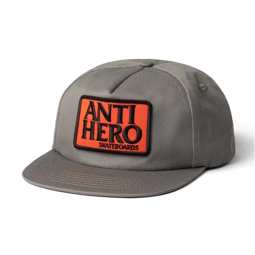 Antihero Hat Reserve Patch Snapback Charcoal/Red