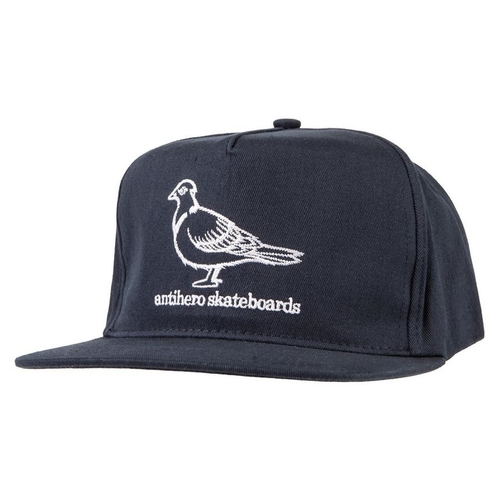 Antihero Hat Basic Pigeon Snapback Navy/White