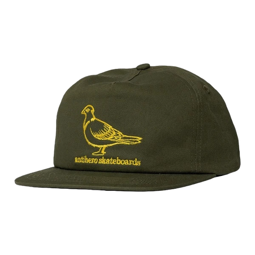 Antihero Hat Basic Pigeon Olive/Gold
