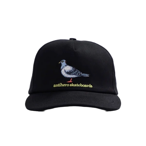 Antihero Hat Lil Pigeon Snapback Black/Yellow