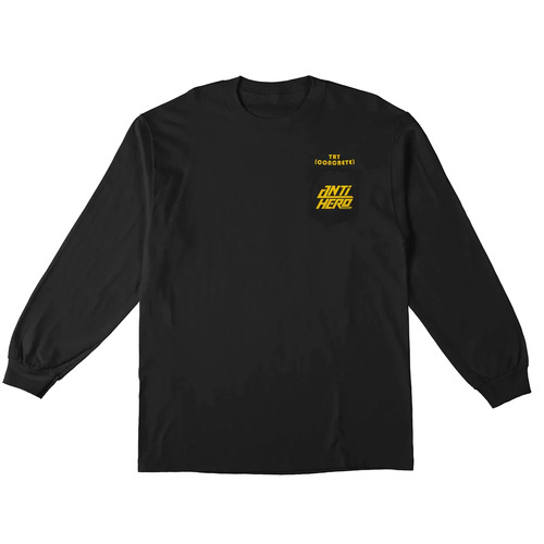 Antihero Tee L/S Try Concret Pocket Black [Size: Mens Medium]