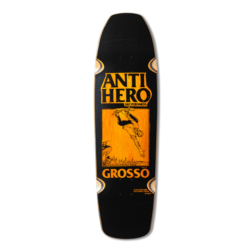 Antihero Deck Skate Shop Day 2025 Grosso Handplant Black/Yellow 9.25 Inch Width