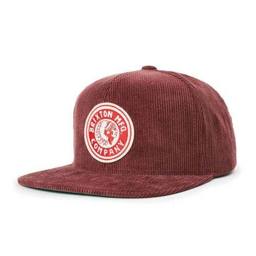 Brixton Hat Rival Snapback Plum Corduroy