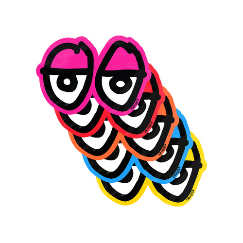 Krooked Sticker Eyes Die Cut medium Assorted Colours