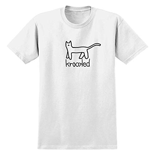 Krooked Tee Big Kat White [Size: Mens Medium]