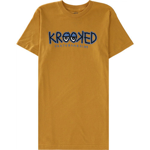 Krooked Tee Krooked Eyes Mustard [Size: Mens Medium]