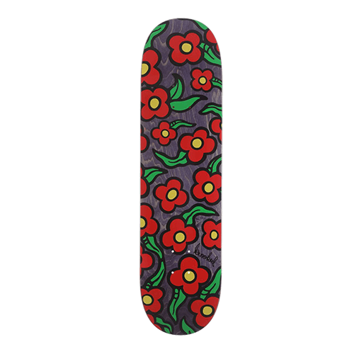 Krooked Deck Wildstyle Flowers Assorted Stain 8.25 Inch Width