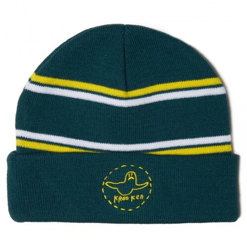 Krooked Beanie Trinity Cuff Green/Yellow