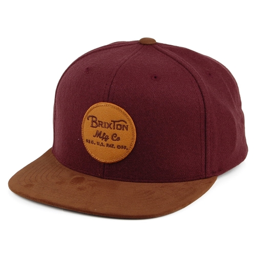 Brixton Hat Wheeler Snapback Plum