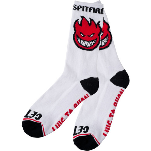 Spitfire Youth Socks Bighead Fill White US5-7 (Fits US 2-4)