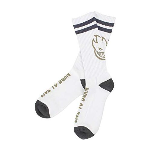 Spitfire Socks Heads Up White/Grey