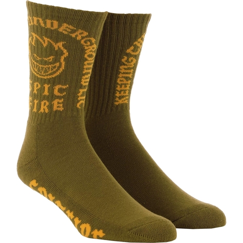 Spitfire Socks Steady Rockin Olive/Yellow