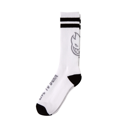 Spitfire Socks Heads Up White/Black/Grey