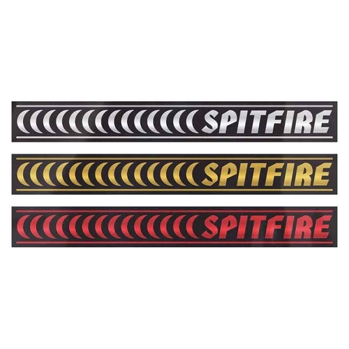 Spitfire Sticker Barred Medium Black Assorted Colours 8.7 Inches