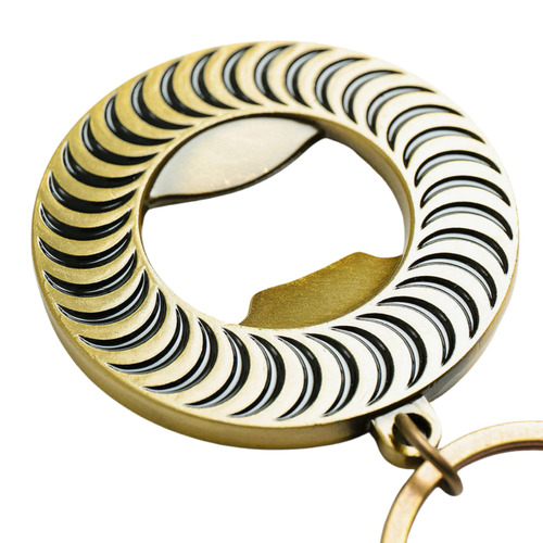Spitfire Keychain Classic Swirl Brass