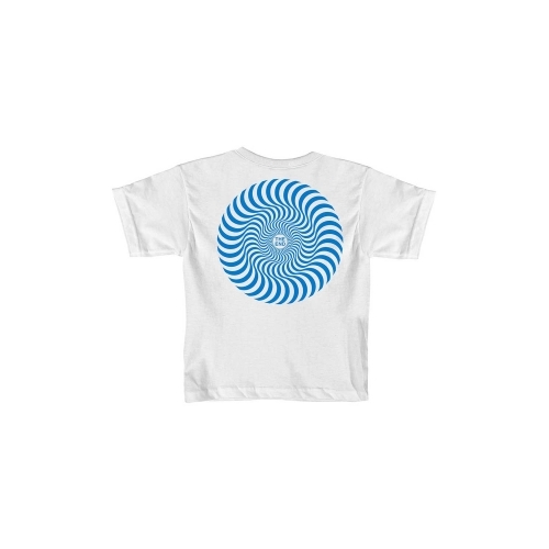 Spitfire Youth Tee Classic Swirl White/Royal Blue [Size: Youth 3]