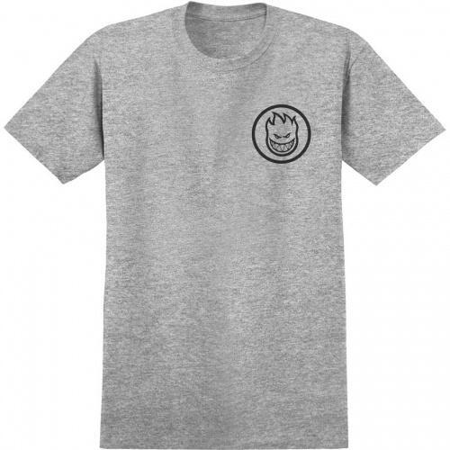 Spitfire Tee Classic Swirl Heather Grey/Black [Size: Mens Small]