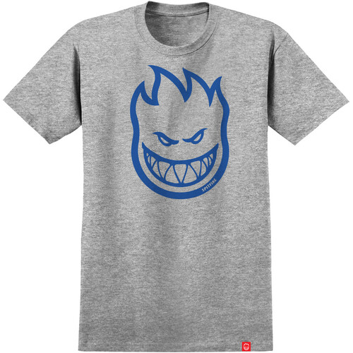 Spitfire Youth Tee Bighead Heather Grey/Blue [Size: Youth 10/Small]