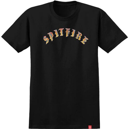 Spitfire Tee Old E Black/Fade [Size: Mens Medium]