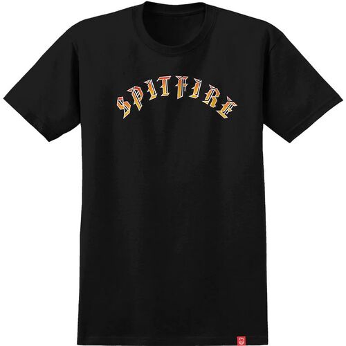 Spitfire Tee Old E Black/Fade [Size: Mens Large]