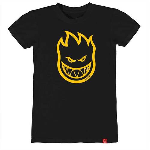 Spitfire Youth Tee Bighead Black/Yellow [Size: Youth 10/Small]