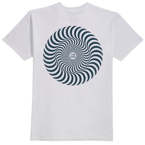 Spitfire Tee Classic Swirl White/Teal