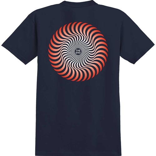Spitfire Youth Tee Classic Swirl Fade Navy/Red [Size: Youth 10/Small]