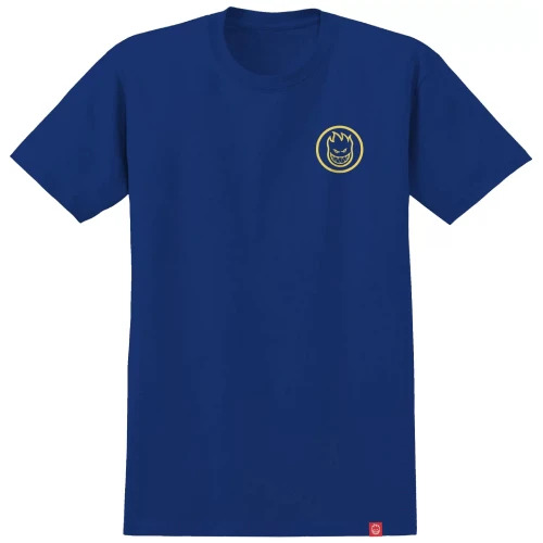 Spitfire Youth Tee Classic Swirl Royal/Yellow [Size: Youth 12/Medium]