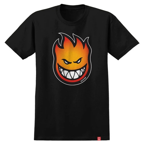 Spitfire Youth Tee Bighead Fade Flame Black/Orange [Size: Youth 10/Small]