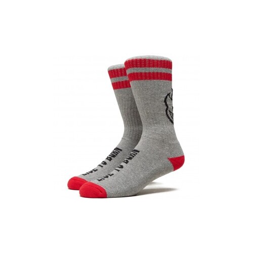 Spitfire Socks Heads Up Grey/Red/Black US 9-12