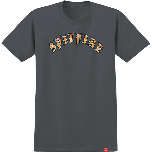 Spitfire Youth Tee Old E Charcoal [Size: Youth 10/Small]