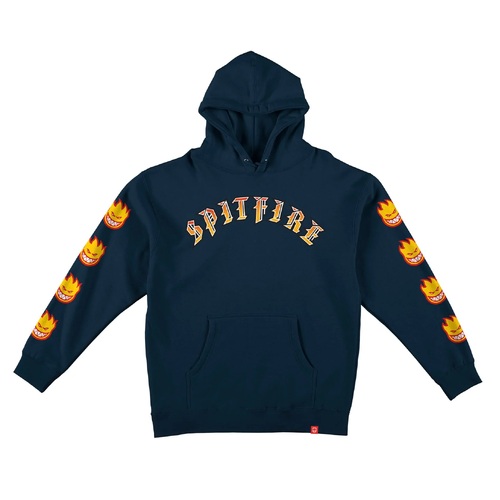 Spitfire Jumper Hood Old E Bighead Fill Navy [Size: Mens Medium]
