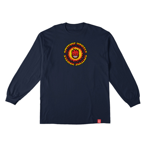 Spitfire Tee L/S OG Fireball Navy [Size: Mens Medium]